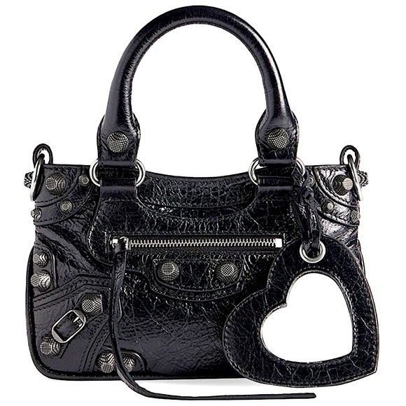 BALENCIAGA Mini Neo Cagole Leather Top Handle Bag - Picture 1 of 11